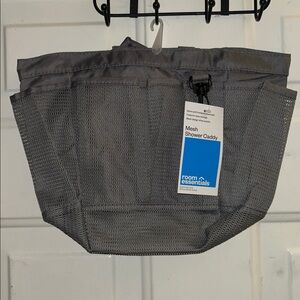 Room Essentials Charcoal Mesh Shower Organizer